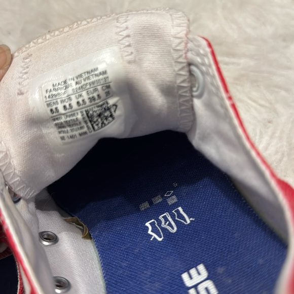 Converse All Star Tri Color Sneakers size 6.5M/8.5W pre-owned. - Picture 5 of 7